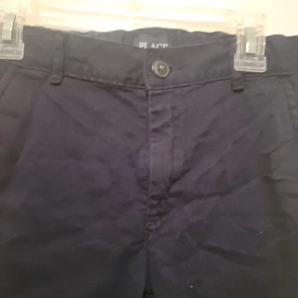 The Children's Place Boys Blue Flat Front Pockets Uniform Chino Pants Size 10